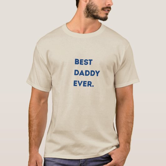 Mannen-basic T-shirt - Beste papa ooit (Voorkant)