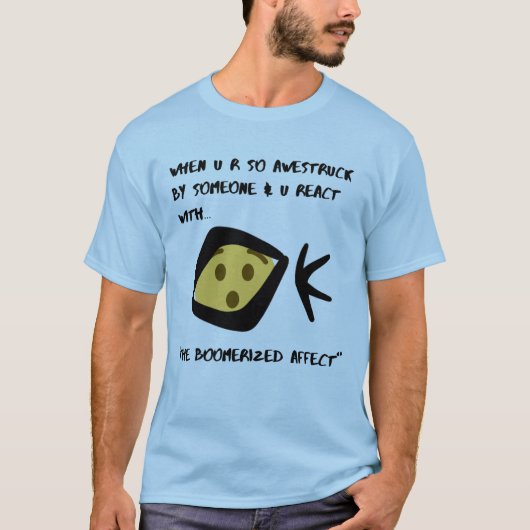 Mannen Basic T-Shirt Boomeranged (Voorkant)