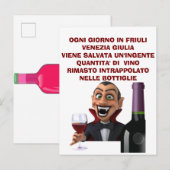 Mannen Basic T-Shirt Briefkaart (Voorkant / Achterkant)