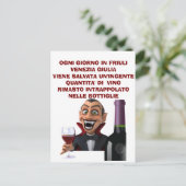 Mannen Basic T-Shirt Briefkaart (Staand voorkant)