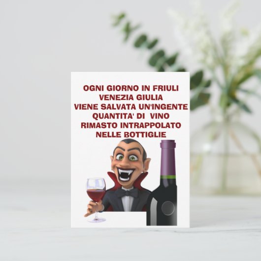 Mannen Basic T-Shirt Briefkaart (Staand voorkant)