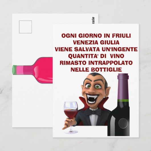 Mannen Basic T-Shirt Briefkaart (Voorkant / Achterkant)