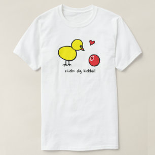 Mannen Basic T-shirt - Chicken Dig Kickball