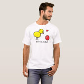 Mannen Basic T-shirt - Chicken Dig Kickball (Voorkant volledig)