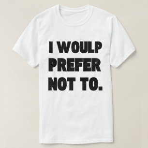 Mannen basic T-shirt, dat wil ik liever niet. T-shirt
