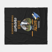 Mannen Basic T-Shirt Fleece Deken (Voorkant (Horizontaal))