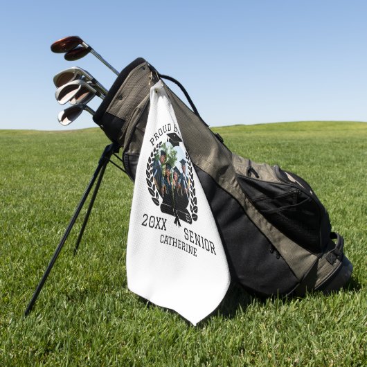 Mannen Basic T-Shirt Golfhanddoek (Groen)
