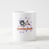 Mannen Basic T-Shirt Grote Koffiekop (Voorkant)