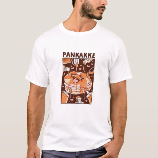 Mannen Basic T-Shirt KAWAII pankakke ,T-Shirt taar