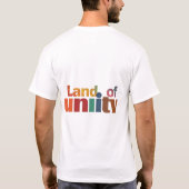 Mannen Basic T-Shirt"Land van Eenheid: Div vieren T-shirt (Achterkant)