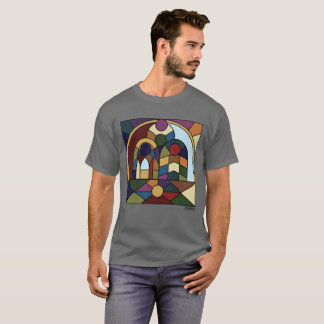 Mannen Basic T-Shirt met Colorblock