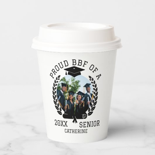 Mannen Basic T-Shirt Papieren Bekers (Voorkant)