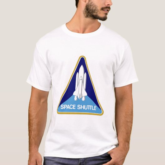 Mannen Basic T-Shirt Spaceshuttle (Voorkant)