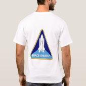 Mannen Basic T-Shirt Spaceshuttle (Achterkant)