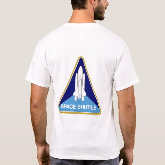 Mannen Basic T-Shirt Spaceshuttle (Achterkant)