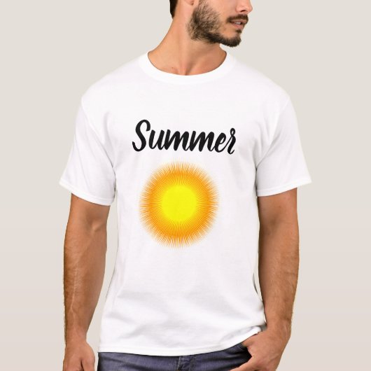 Mannen basic T-Shirt vakantie zomer (Voorkant)