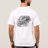 Mannen basic T-shirt wit (Achterkant)
