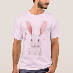 Mannen Basic T-ShirtCartoon Konijnen: Schattige ca T-shirt
