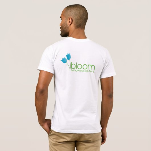 Mannen Basic T T-shirt (Achterkant volledig)