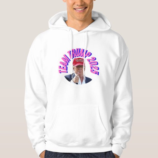 Mannen Basic Trump Hooded Sweatshirt (Voorkant)