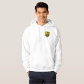 MANNEN BASIC WHITE HOODIE (Voorkant volledig)