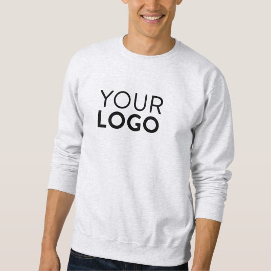 Mannen Basis Sweatshirt - Ash (Voorkant)