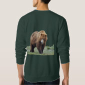 Mannen Basis Sweatshirt met grizzly beren (Achterkant)