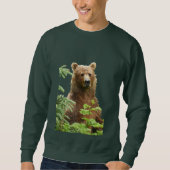 Mannen Basis Sweatshirt met grizzly beren (Voorkant)