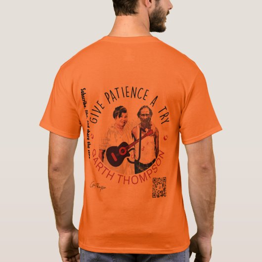 Mannen basis T-shirt (Achterkant)