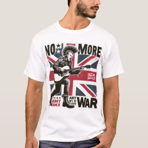Mannen-basis T-shirt Anti-War Mode
