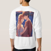 Mannen-basis T-shirt bedrukt paar (Achterkant)