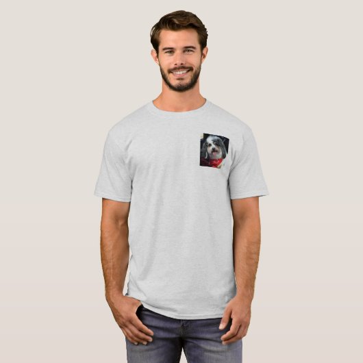 Mannen basis T-shirt, D-cee glimlachen T-shirt (Voorkant volledig)
