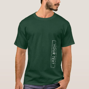Mannen basisboomstam Trendy Deep Forest Green T-shirt