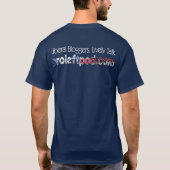 Mannen basisch donker T-shirt - links, gedefinieer (Achterkant)