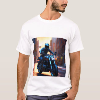 Mannen basismotor met T-shirt bedrukt