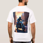 Mannen basismotor met T-shirt bedrukt (Achterkant)