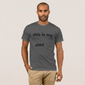 Mannen basisshirt van WFH T-shirt (Voorkant volledig)