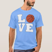 Mannen Basketball LOVE Basketball Player of Coach T-shirt (Voorkant)