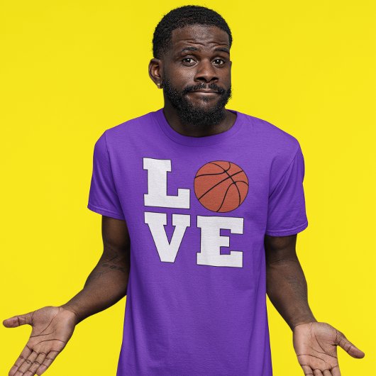 Mannen Basketball LOVE Basketball Player of Coach T-shirt