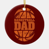 Mannen Basketball Pap Vaderdag voor Basketball Keramisch Ornament (Voorkant)