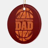 Mannen Basketball Pap Vaderdag voor Basketball Keramisch Ornament (Links)