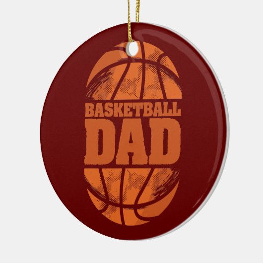 Mannen Basketball Pap Vaderdag voor Basketball Keramisch Ornament (Links)