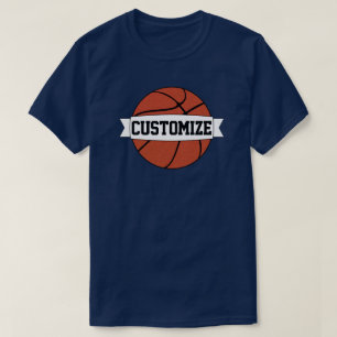 Mannen Basketball Player of Coach Custom Team Name T-shirt