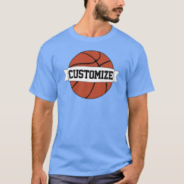 Mannen Basketball Player of Coach Custom Team Name T-shirt