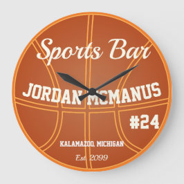 Mannen Basketball Sport Bar Klokteken Grote Klok