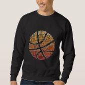 Mannen Basketball Sportspel Spel Sweatshirt Black (Voorkant)