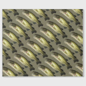 Mannen Bass Fish Cadeaupapier (Vlak)