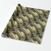 Mannen Bass Fish Cadeaupapier (Uitgerold)