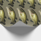Mannen Bass Fish Cadeaupapier (Hoek)