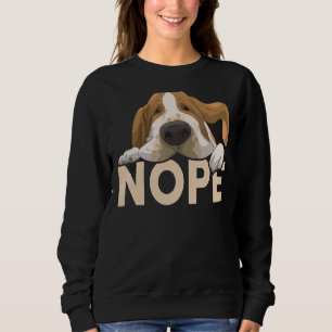 Mannen Basset Hound Dad Nope Basset Hound Trui